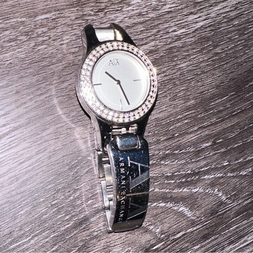 A|X Watch silver